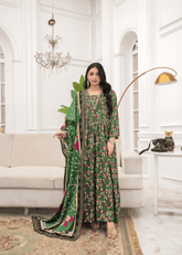 Meadow Fresh Printed Lawn Frock – 2Pc