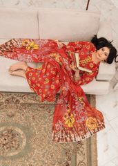 Rose Ember Printed Lawn Suit – 3Pc