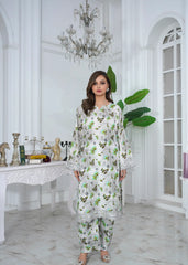 Moonlight Printed Embroidered Suit – 3Pc
