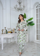 Moonlight Printed Embroidered Suit – 3Pc