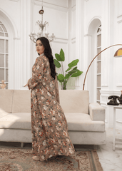 Cocoa Bloom Printed Frock – 2Pc