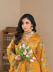 Musturd Whispering Lawn 3Pc Suit