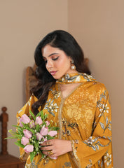 Musturd Whispering Lawn 3Pc Suit