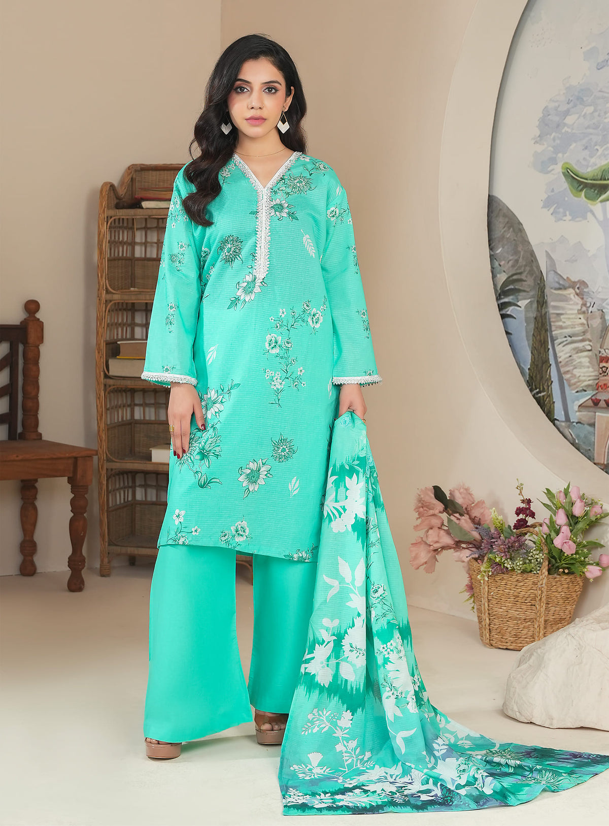 Ferozi Whispering Lawn 3Pc Suit