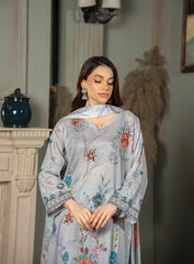 Mahveen Heritage Lawn 3Pc Suit