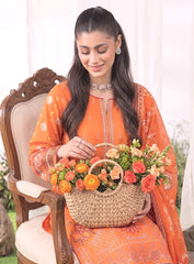 Sunset Glow Unstitched Embroidered – 3Pc