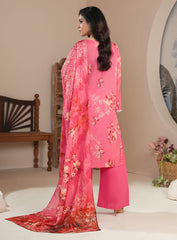 Twilight Pink Lawn 3Pc Suit