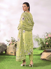 Pista Unstitched Embroidered Lawn Suit – 3Pc