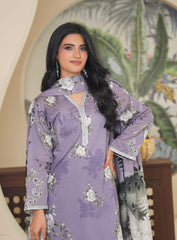 Harmony Voil Purple 3Pc Suit