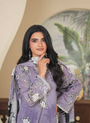 Harmony Voil Purple 3Pc Suit