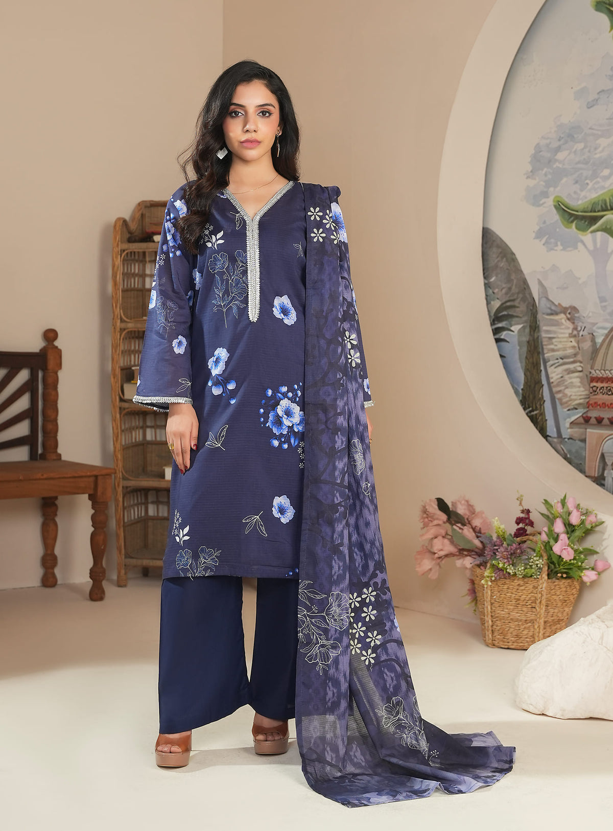 Blossom Lawn 3Pc Suit