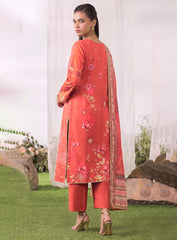 Bloom Unstitched Embroidered Lawn Suit – 3Pc